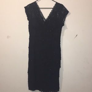 Black lace dress